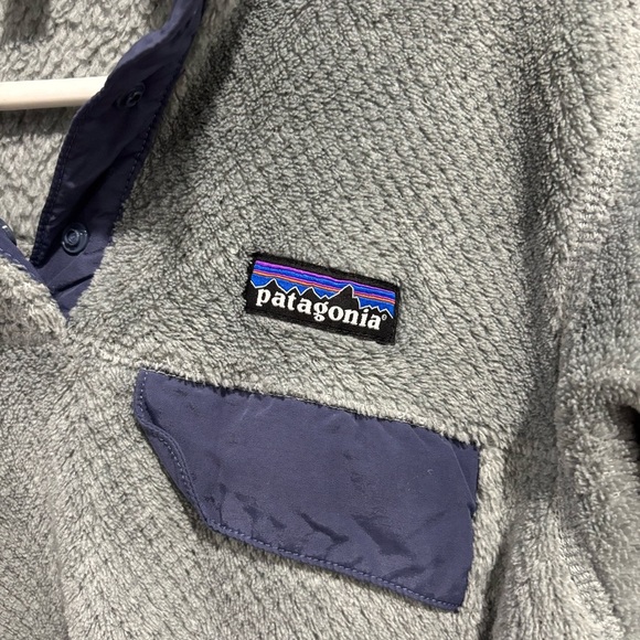 PATAGONIA  RE-TOOL  SNAP-T PULLOVER FLEECE MARSUPIAL JACKET GRAY WOMENS SMALL - Picture 7 of 7